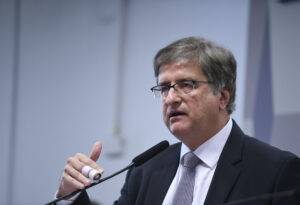 Subprocurador Paulo Gonet, candidato à Procuradoria-Geral da República, em sabatina no Senado - Foto: Edilson Rodriuges / Senado