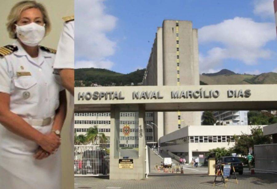 Capitão Gisele Mendes, superintendente do Hospital Naval Marcílio Dias - Marinha do Brasil / Reprodução
