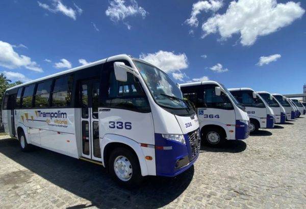 Veículos da empresa Trampolim da Vitória - Foto: Reprodução