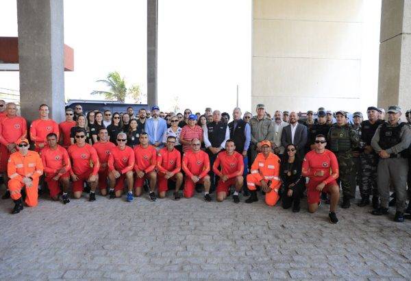 Agentes que vão trabalhar na OperaçãoVerão foram apresentados nesta quinta-feira (9) em Natal - Foto: Humberto Sales / Governo do RN