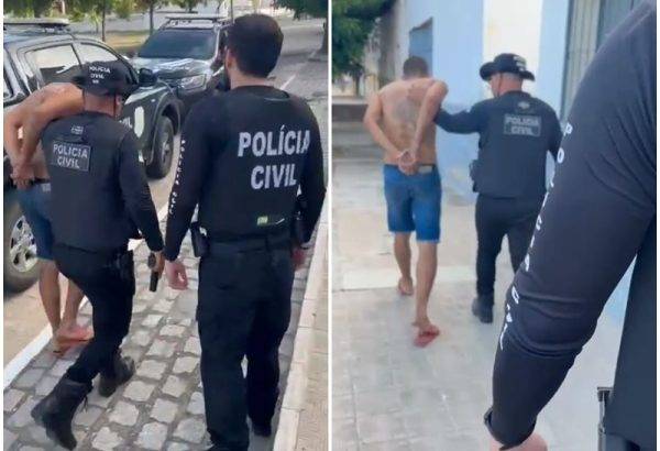 Homem investigado por estupro foi preso em São José do Seridó, no RN - Foto: PCRN / Reprodução