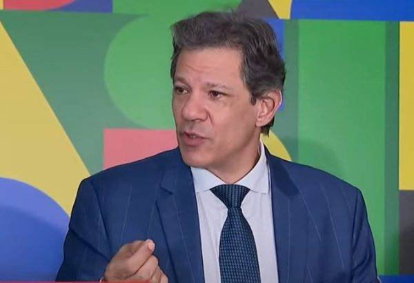 Ministro da Fazenda, Fernando Haddad, em coletiva nesta quarta-feira (29) - Foto: Reprodução