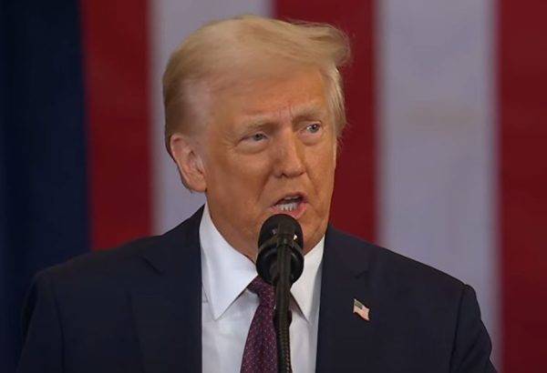 Presidente dos EUA, Donald Trump, em primeiro discurso no Capitólio logo após tomar posse - Foto: Reprodução