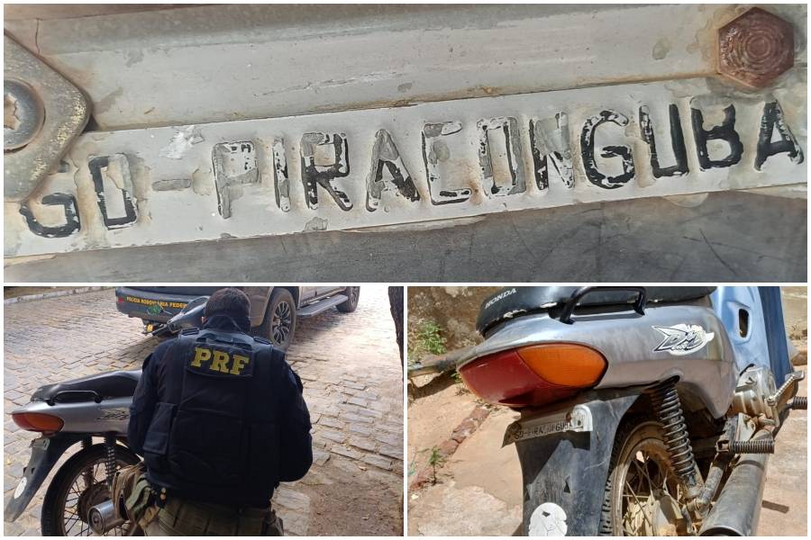 PRF recuperou no RN moto furtada há 20 anos em Goiás - Foto: Reprodução