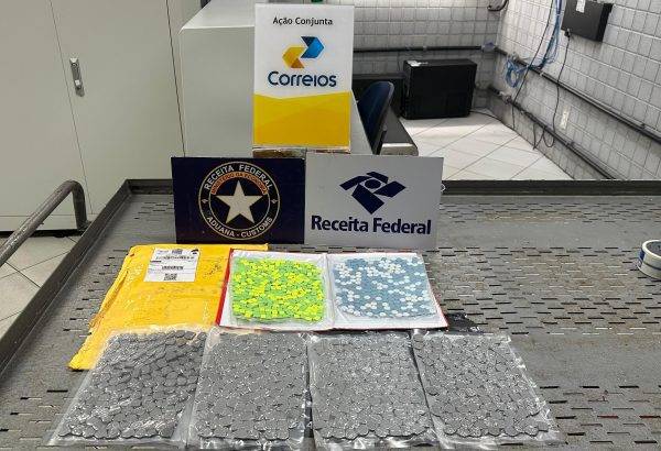 A encomenda foi enviada do Rio de Janeiro e tinha como destino o munícipio de Caicó. Foto: Receita Federal
