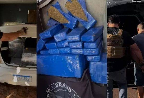 Carro de Assu apreendido com drogas no Paraná
