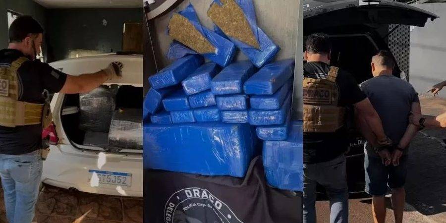 Carro de Assu apreendido com drogas no Paraná