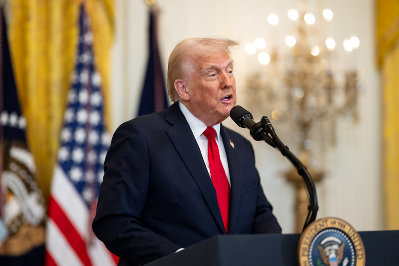 Presidente dos Estados Unidos, Donald Trump. Foto: The White House/ Flickr