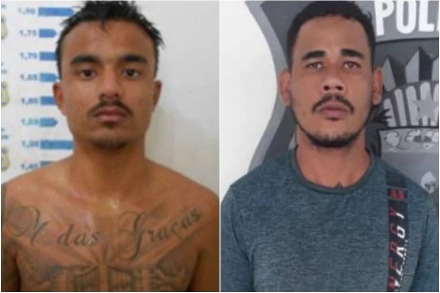 Investigados pela morte de Miguel Cabral, Julio Cesar Melo de Souza (esq.) e Idcarlos de Souza Costa (dir.) estão foragidos – Foto: PCRN / Reprodução