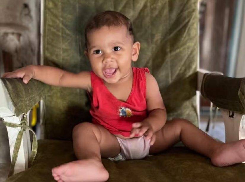 Bebê Yohana Maitê Filgueira Costa, de apenas 8 meses. Foto: Reprodução