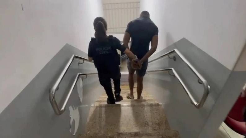 Ele foi preso em um condomínio no bairro de Petrópolis, na Zona Leste de Natal. Foto: Polícia Civil