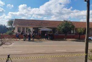 Escola Maria Nascimento Giacomazzi, em Estação (RS) — Foto: Reprodução / Polícia Civil do Rio Grande do Sul