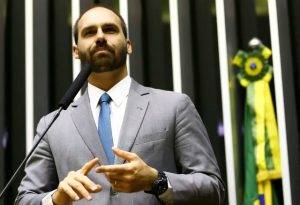 Deputado federal licenciado Eduardo Bolsonaro (PL). Foto: Agência Brasil
