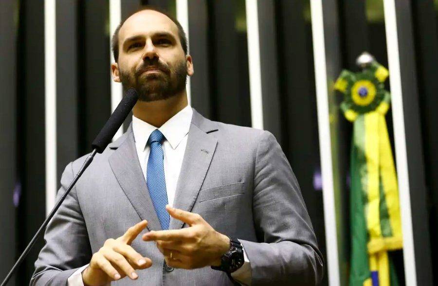 Deputado federal licenciado Eduardo Bolsonaro (PL). Foto: Agência Brasil