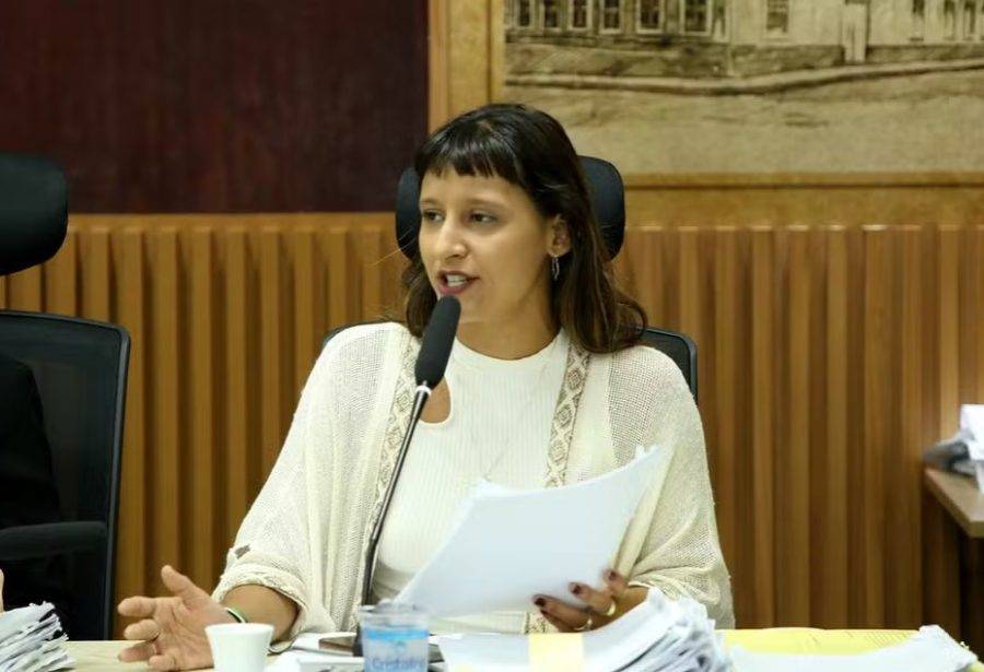 Brisa Bracchi (PT), na Câmara Municipal de Natal — Foto: Otávio Augusto/Câmara Municipa de Natal