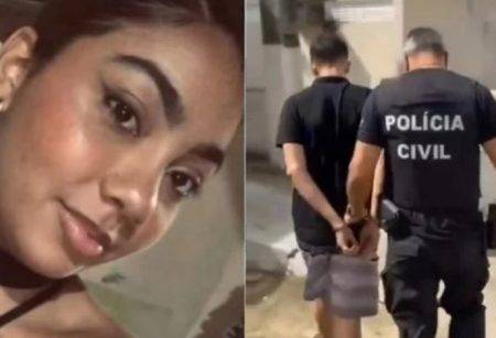 Suspeito de matar a tiros a adolescente Emilly Menezes, de 17 anos, no município de Arez, foi preso nesta segunda-feira (9). Foto: Reprodução/ Polícia Civil