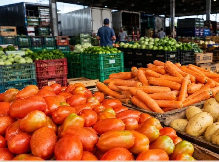 Cenoura fica 16% mais barata em setembro, enquanto tomate sobe quase 49%, aponta Conab